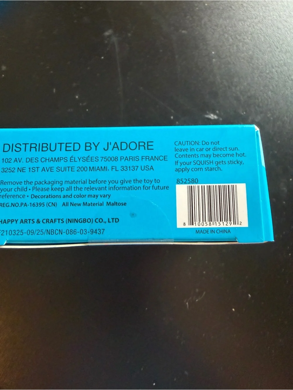 New J'Adore Donut Dough Super Duper Squishy Toy BLUE Textured Squeeze Toy Fidget